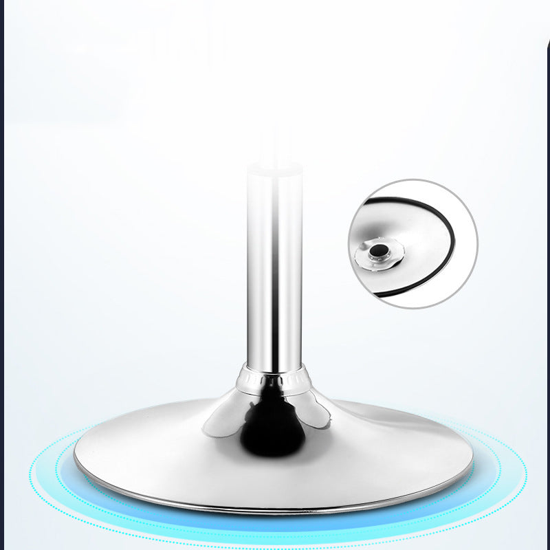 Adjustable Height Bar Stool Diamond-Quilted Leather Cushion Multi-Color Options & Chrome Disc Base Adjustable Height Bar Stool: Diamond-Quilted Leather Cushion, Multi-Color Options & Chrome Disc Base