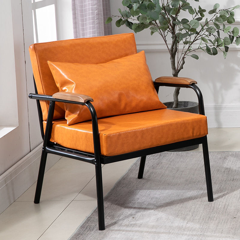 Industrial Mix & Match Sofa Metal Frame Wood Armrest Fabric & Leather Options Multi-Seat Sizes