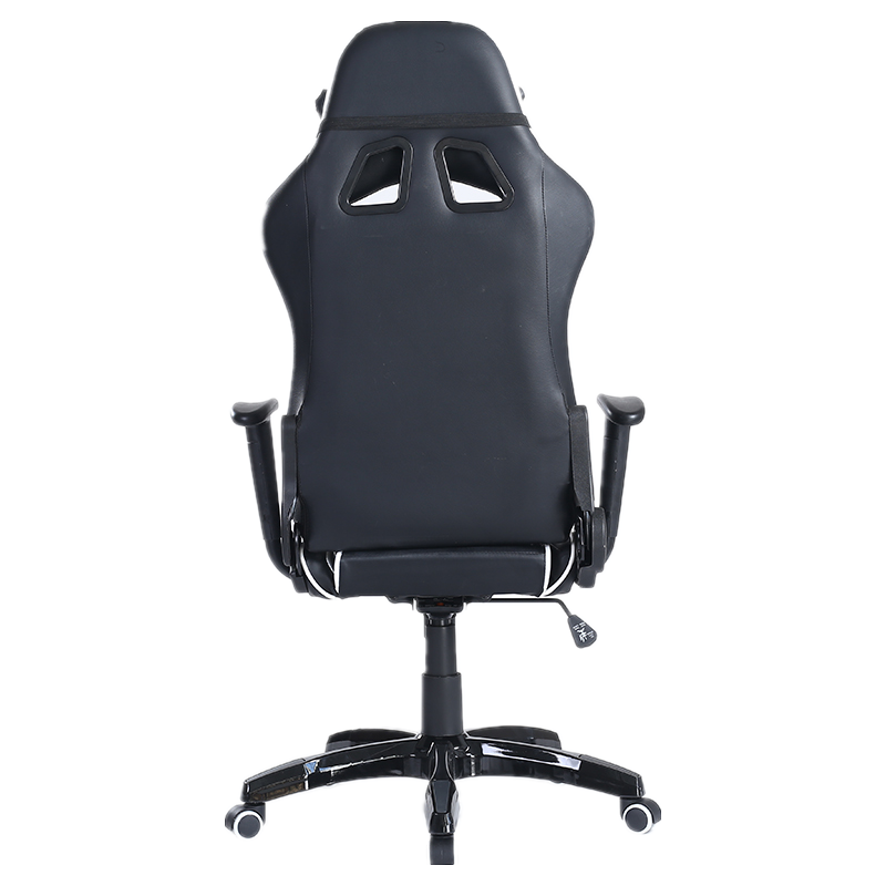 Mecha-Style Gaming Chair Multi-Color Ergonomic Reclining Chair with PU Leather Upholstery