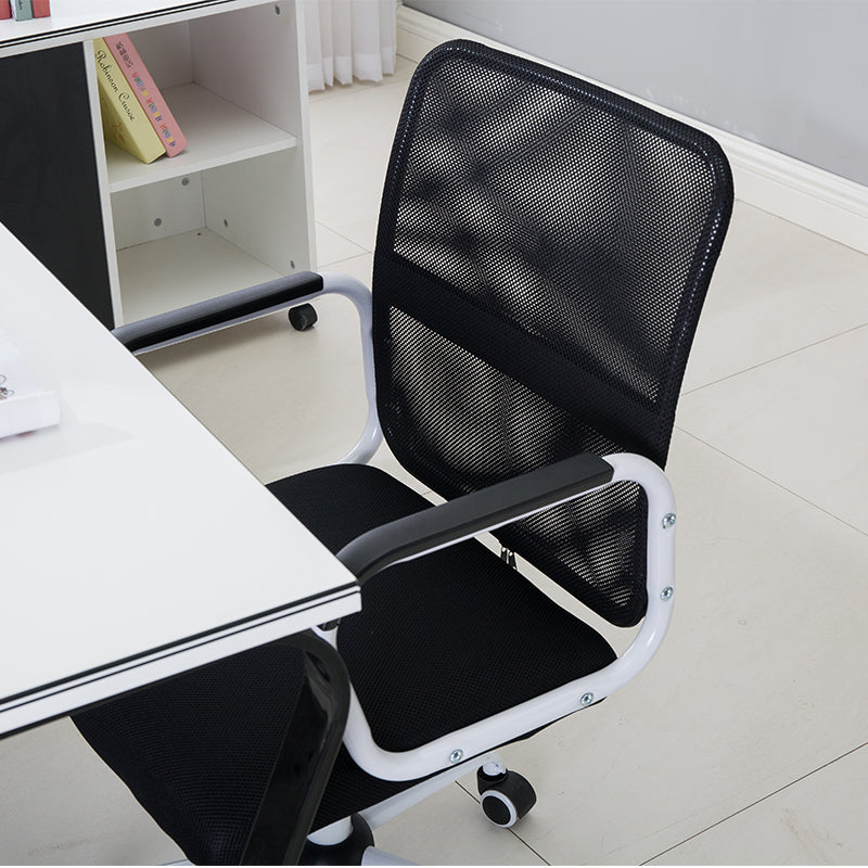 Mid-Back Mesh Office Chair Ergonomic Desk Chair with Breathable Mesh & Padded Seat 360° Swivel & Height Adjustment Multi-Color Chair for Home Office & Conference Rooms