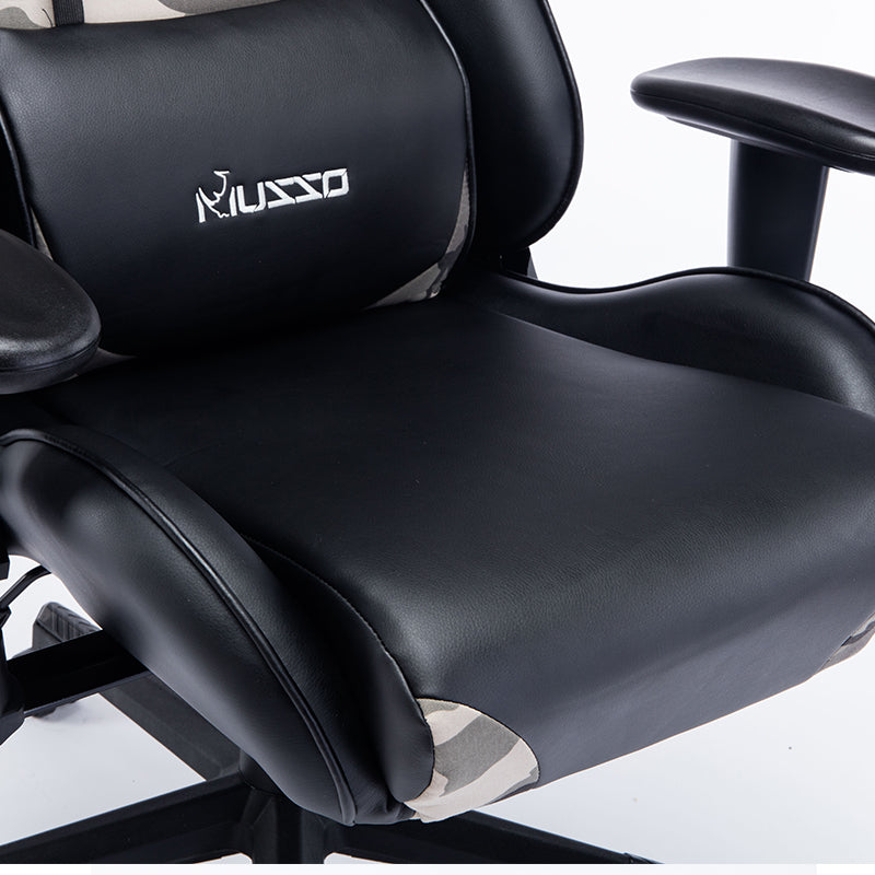 Camouflage Gaming Chair MUSSO Ergonomic Reclining Racing-Style Chair with Lumbar Support