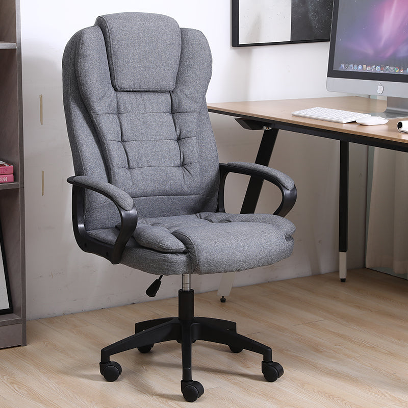 High-Back Fabric Office Chair Plush Ergonomic Desk Chair with 360° Swivel & Height Adjustment Multi-Color Breathable Chair for Home Office & Gaming