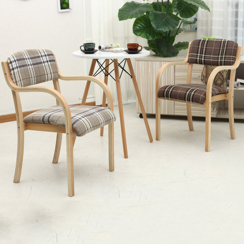 C-17-SITMOD Casual Bent-Wood Armchair: Fabric/Leather Upholstery, Curved Frame & Everyday Comfort