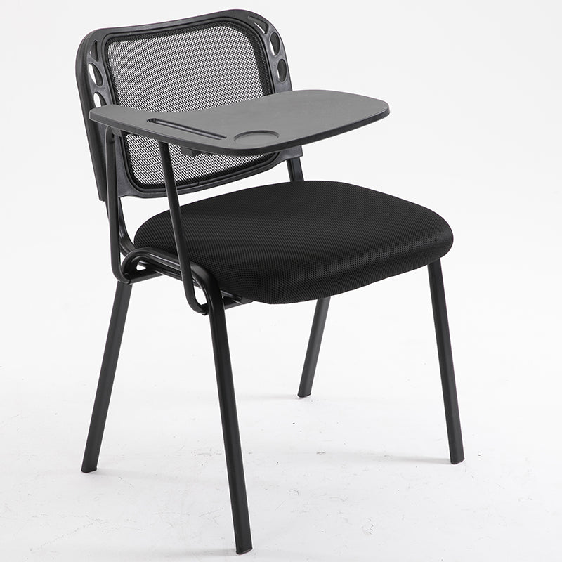 Mesh Training Chair with Foldable Desk Built-in Cup Holder & Pen Slot Stackable Design for Conferences & Classrooms