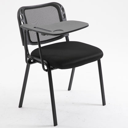 Mesh Training Chair with Foldable Desk Built-in Cup Holder & Pen Slot Stackable Design for Conferences & Classrooms