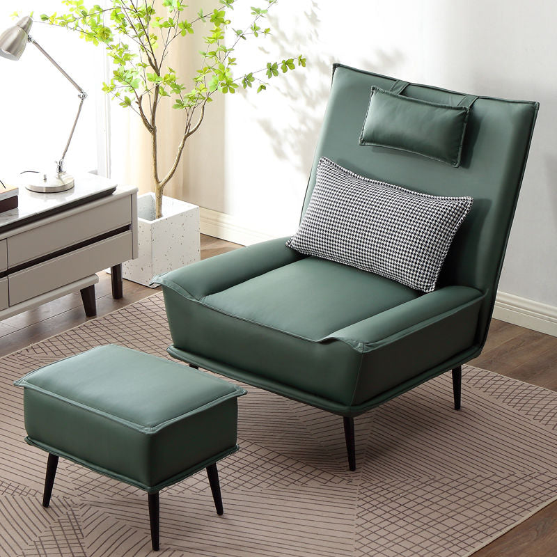 Adjustable Recline Leisure Sofa Thick Cushion Foldable Pillow Multi-Color Options With Ottoman