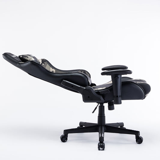 Camouflage Gaming Chair MUSSO Ergonomic Reclining Racing-Style Chair with Lumbar Support