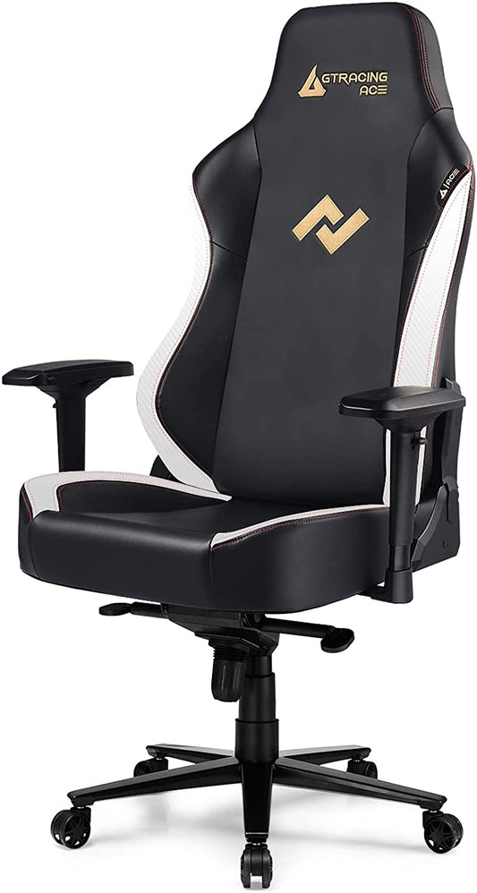 Gray Gaming Chair Red Stitching Adjustable Arms Ergonomic Seating Support for Extended Gaming & Office Work Sessions