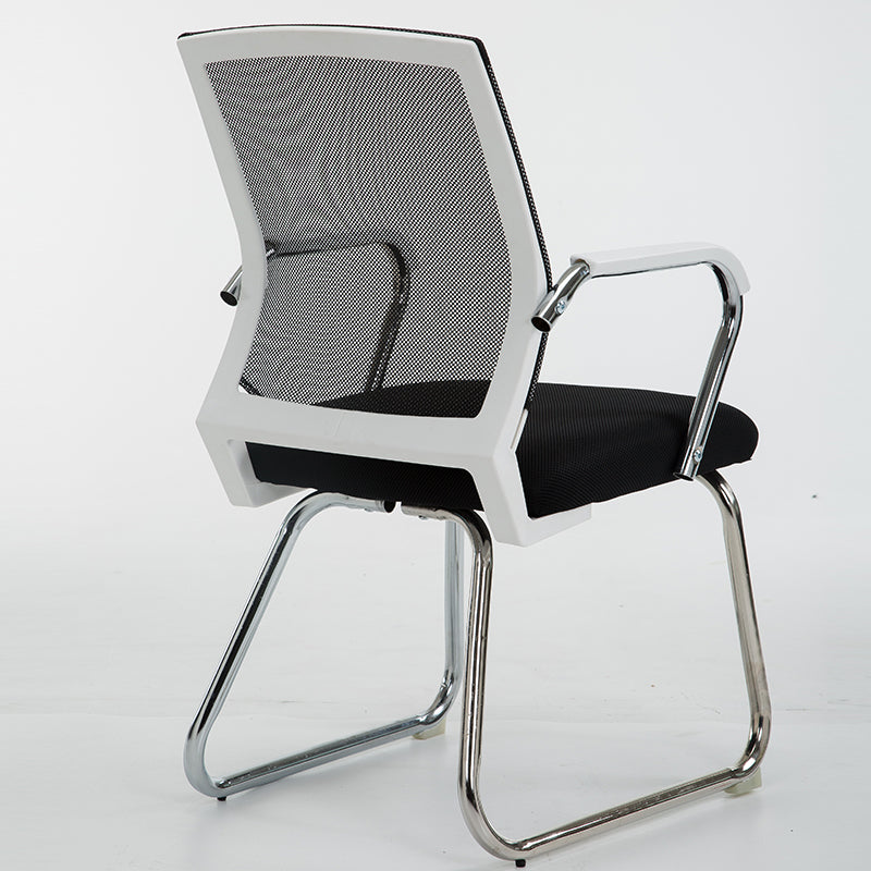 W10 Sitmod Mid-Back Mesh Conference Chair, Ergonomic Visitor Chair with Breathable Mesh, Chrome Steel Bow Base, Multi-Color Office Chair for Meeting Rooms & Reception Areas