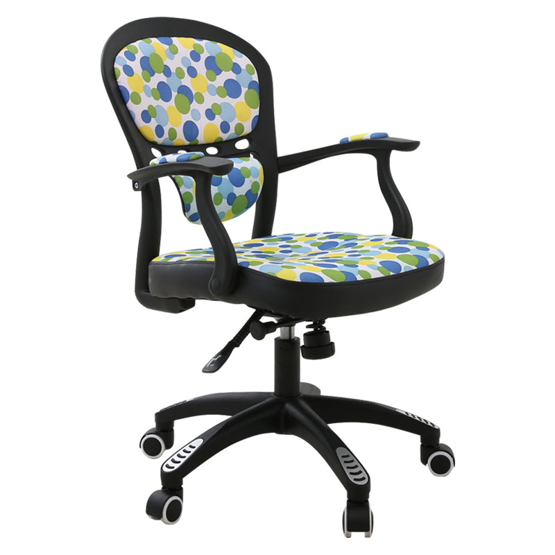 W19 Sitmod Kids' Ergonomic Mesh Office Chair, Adjustable Height Desk Chair with Lumbar Support, 360° Swivel & Vibrant Prints, Multi-Color Chair for Children's Study & Gaming
