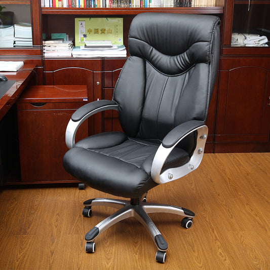 Executive Office Chair High-Back Ergonomic Desk Chair with Premium PU Leather 360° Swivel & Height Adjustment Multi-Color Luxury Office Chair for Home & Corporate Spaces
