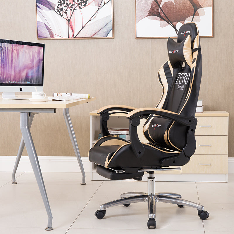 P41 SITMOD Ergonomic Gaming Chair: ZERO Series Racing-Style Reclining Chair with Extendable Footrest