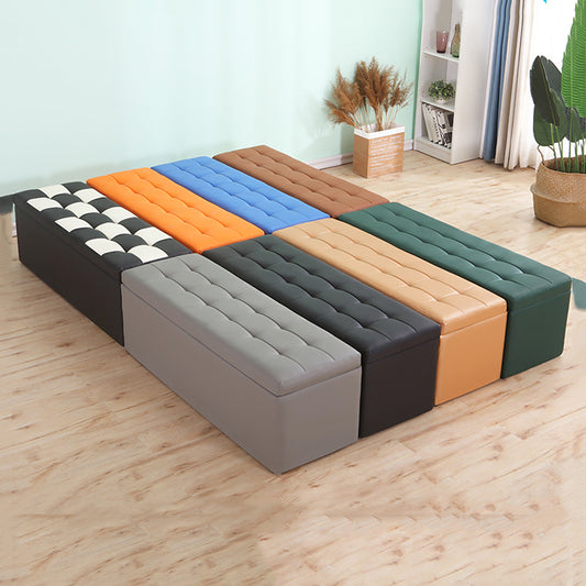 Modular Storage Bench: Tufted Design Multi-Size Combination 600LBS Load Capacity for Living Room & Entryway