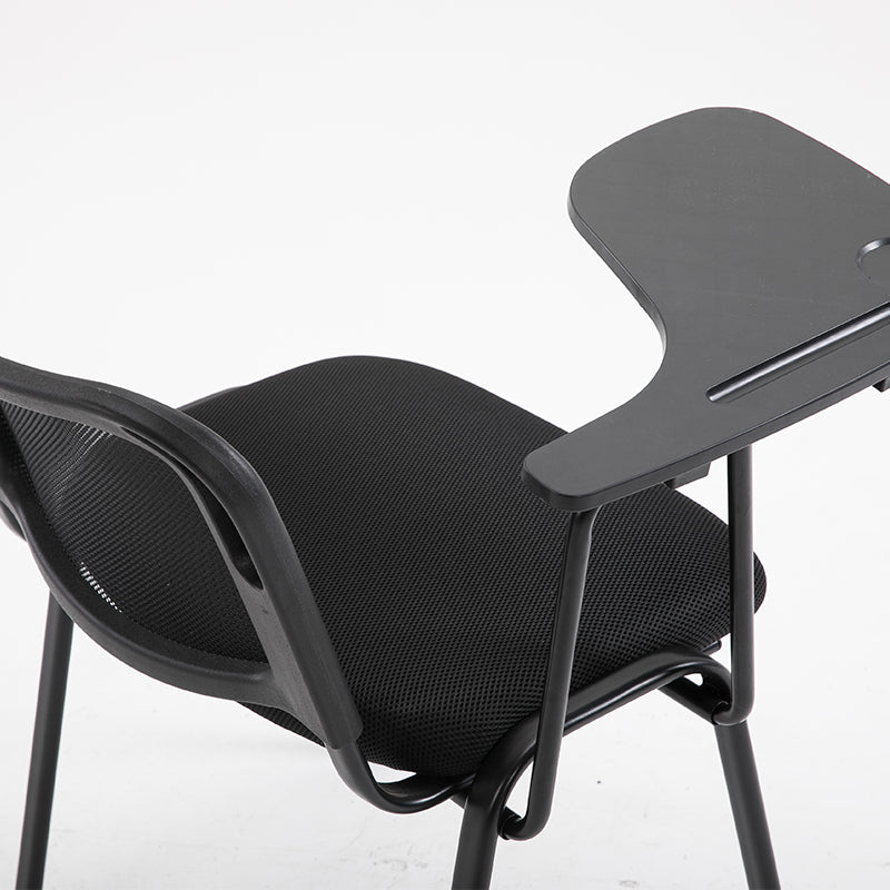 Mesh Training Chair with Foldable Desk Built-in Cup Holder & Pen Slot Stackable Design for Conferences & Classrooms