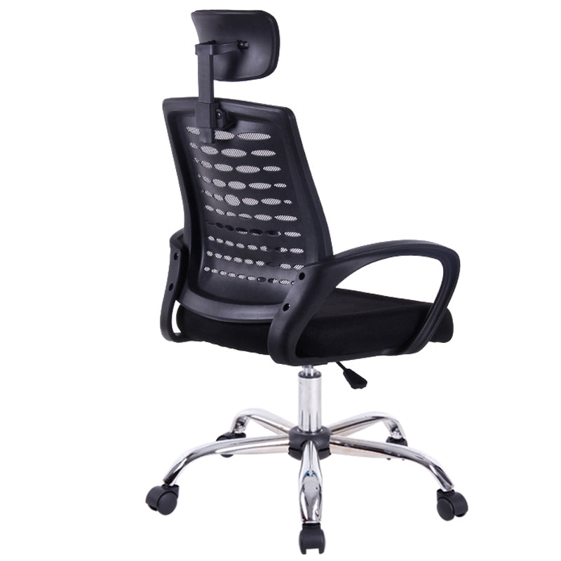 W29 Sitmod Mid-Back Fabric & Mesh Office Chair, Ergonomic Desk Chair with Foldable Armrests, 360° Swivel & Height Adjustment, Compact Chair for Small Home Office & Study Spaces