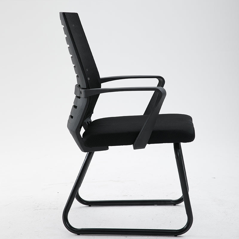 W34 Sitmod Mid-Back Mesh Guest Chair, Ergonomic Sled Base Office Chair with Breathable Mesh & Padded Seat, Fixed Armrests, Multi-Color Chair for Reception Areas & Home Office