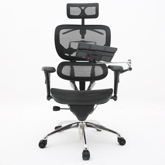 High-End Full Mesh Ergonomic Office Chair Adjustable Headrest & Lumbar Support Desk Chair with 4D Armrests & Laptop Stand 160° Recline & 360° Swivel Multi-Color Chair for Home Office & Gaming