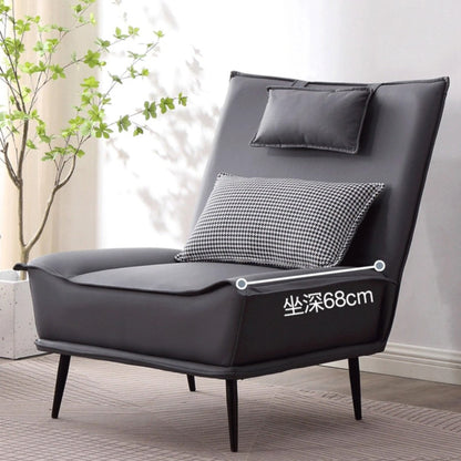 Adjustable Recline Leisure Sofa Thick Cushion Foldable Pillow Multi-Color Options With Ottoman