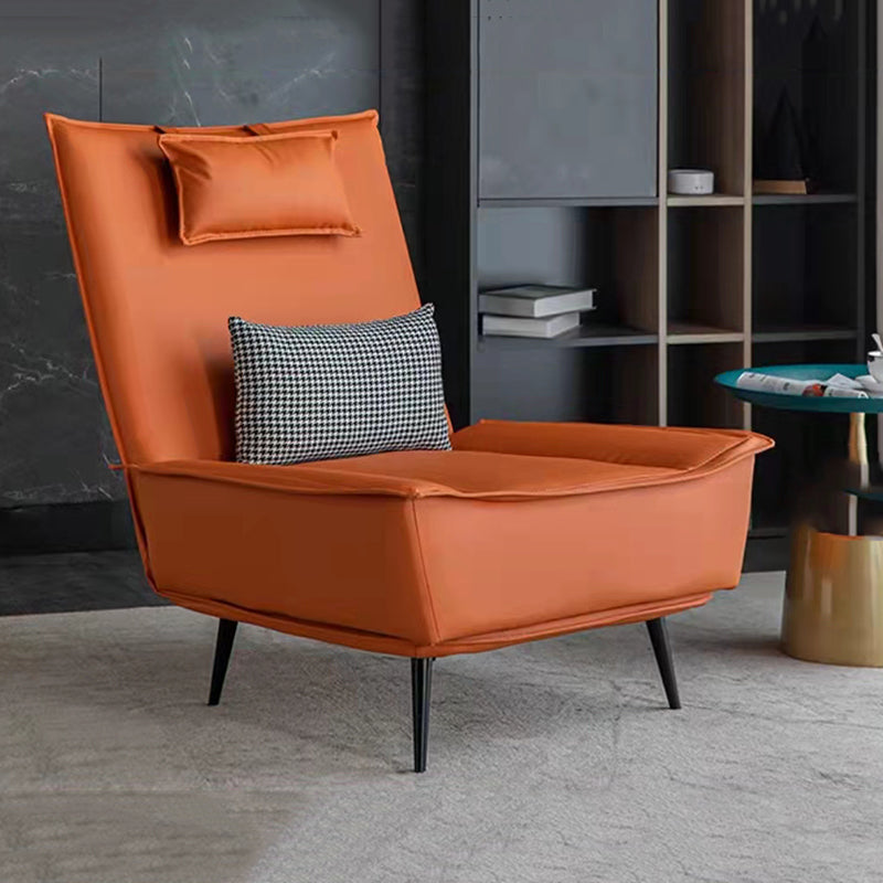 Adjustable Recline Leisure Sofa Thick Cushion Foldable Pillow Multi-Color Options With Ottoman