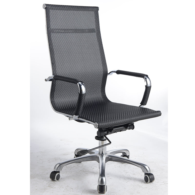 W16 Sitmod High-Back Executive Office Chair, Ergonomic Desk Chair with PU Leather/Mesh Upholstery, 135° Recline & 360° Swivel, Chrome Frame Chair for Home Office & Manager Rooms
