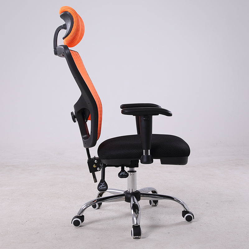 W15 Sitmod High-Back Ergonomic Mesh Office Chair, Adjustable Headrest & Lumbar Support Desk Chair with 3D Armrests, 135° Recline & 360° Swivel, Orange & Black Gaming Chair for Home Office