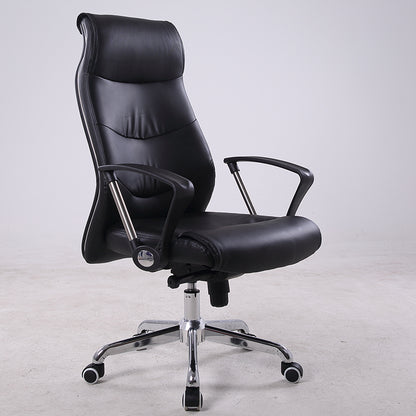 Executive Office Chair High-Back Ergonomic Desk Chair with PU Leather & Mesh Armrests, 360° Swivel & Height Adjustment Modern Luxury Office Chair for Home & Corporate Spaces