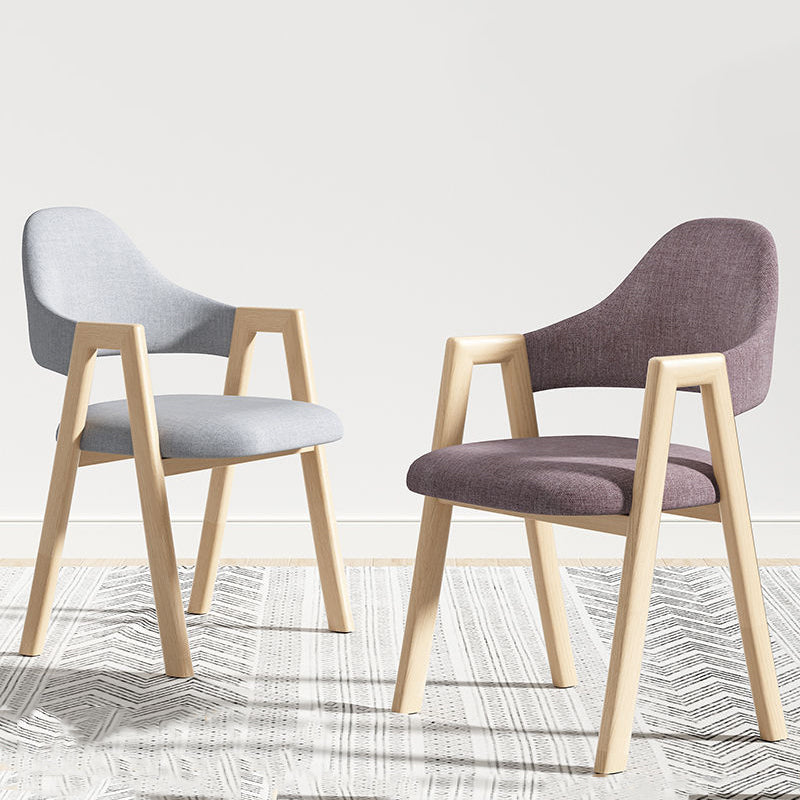 C-30-SITMOD Casual Wooden Armchair: Light Wood Frame, Fabric Cushion & Multi-Hue Options