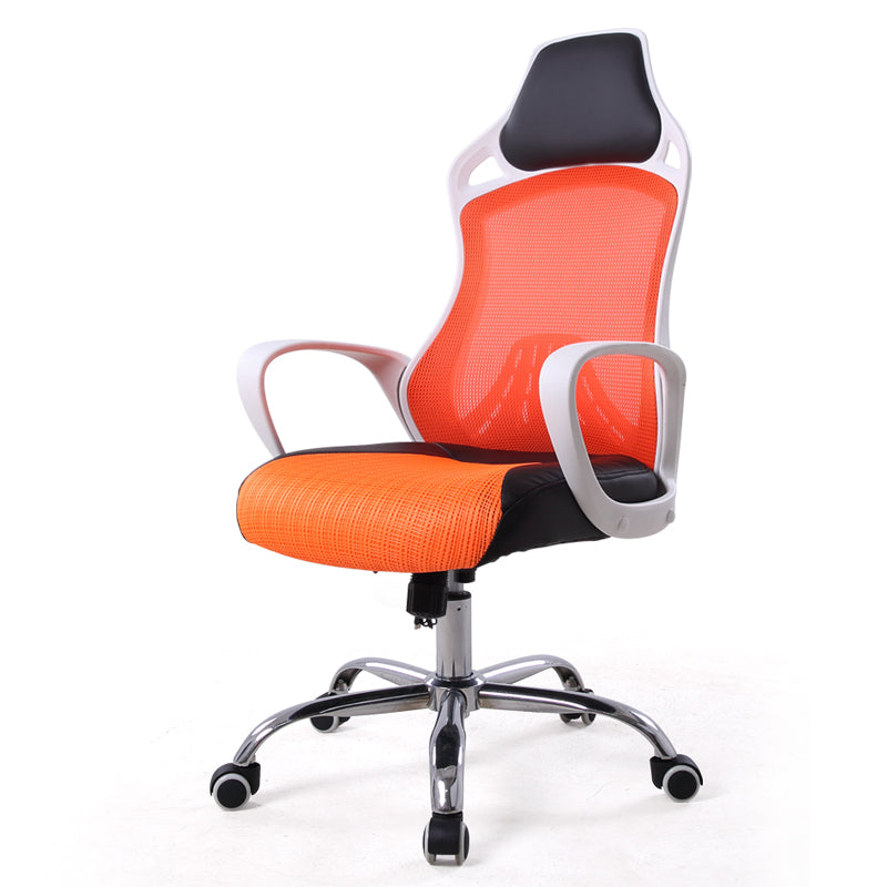 High-Back Racing Style Mesh Office Chair Ergonomic Gaming Chair with Breathable Mesh & PU Leather Headrest 360° Swivel & Height Adjustment Multi-Color Chair for Home Office & Gaming