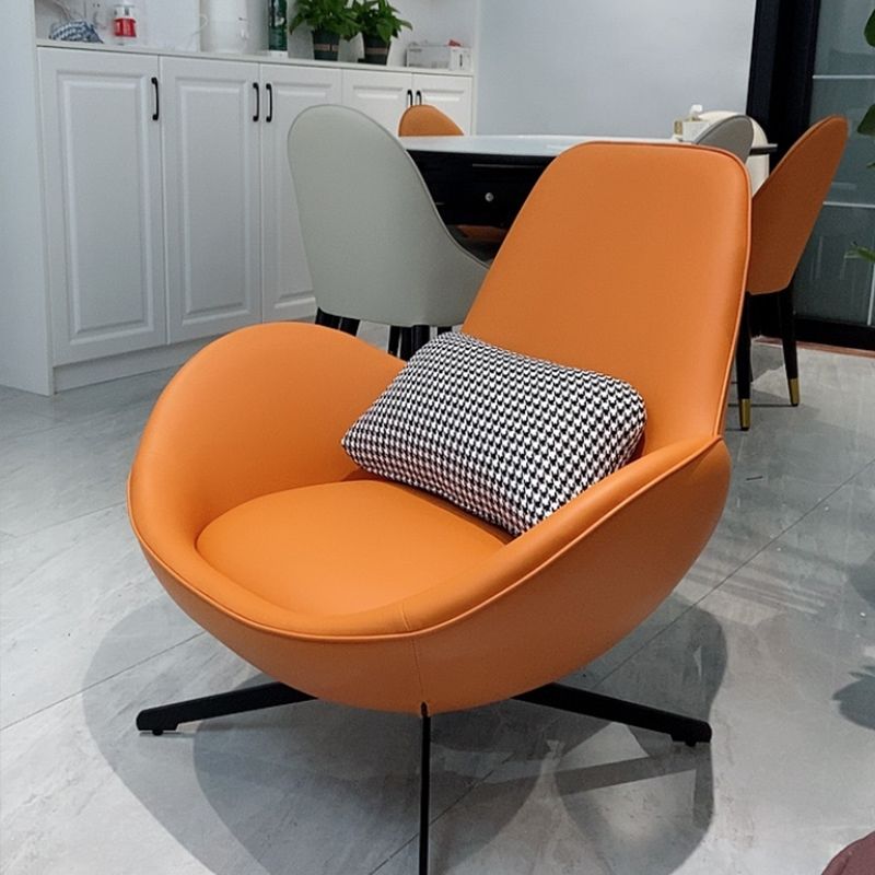 Recliner Multi functional modern style leather walnut lounge chair