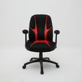 B20 Sitmod Gaming Office Chair, High-Back Ergonomic Desk Chair with Breathable Mesh, Premium PU Leather & Fabric Gaming Chair with 360° Swivel & Height Adjustment, Black-Red Racing Style Chair for Home Office & Gaming