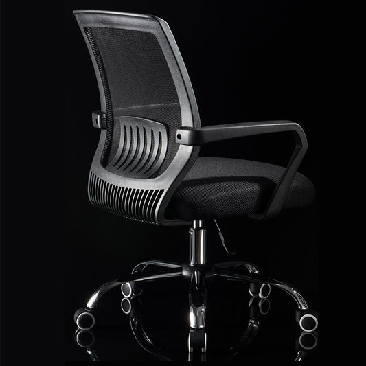 Mid-Back Mesh Office Chair Ergonomic Desk Chair with Breathable Mesh 360° Swivel & Height Adjustment Black Office Chair for Home & Corporate Spaces
