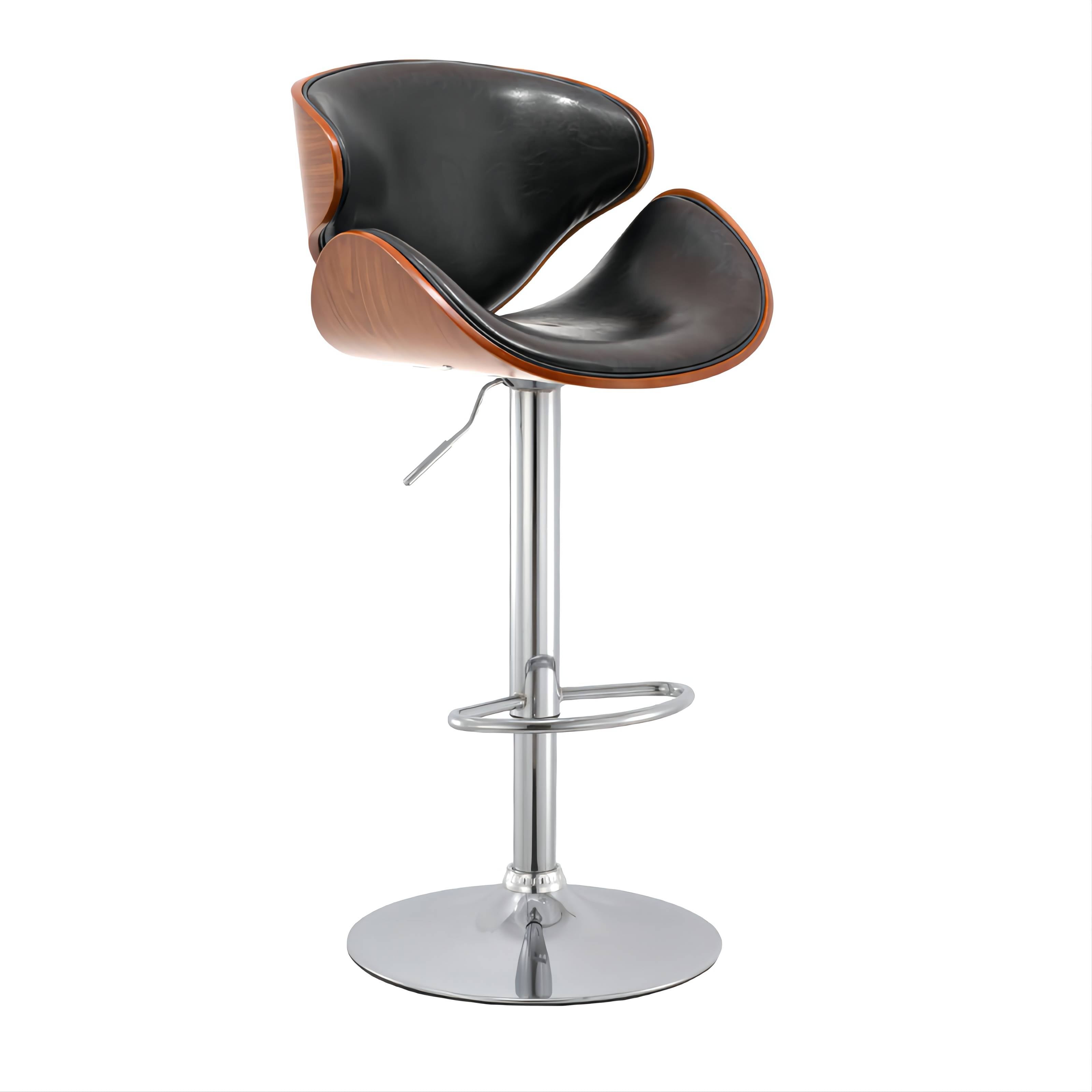 tan leather swivel bar stools