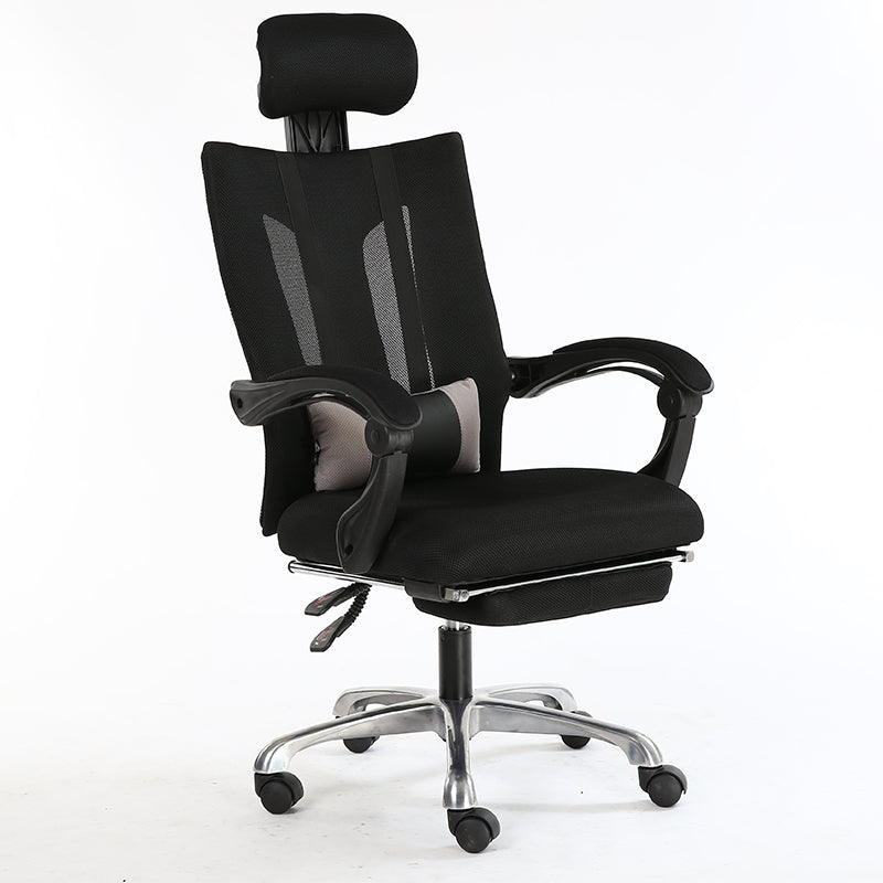 High-Back Reclining Mesh Office Chair Ergonomic Desk Chair with Adjustable Headrest & Lumbar Support, Retractable Footrest & 150° Recline 360° Swivel & Height Adjustment Multi-Color Chair for Home Office & Gaming