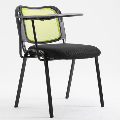 Mesh Training Chair with Foldable Desk Built-in Cup Holder & Pen Slot Stackable Design for Conferences & Classrooms