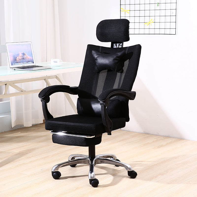 W24 Sitmod High-Back Reclining Mesh Office Chair, Ergonomic Desk Chair with Adjustable Headrest & Lumbar Support, Retractable Footrest & 150° Recline, 360° Swivel & Height Adjustment, Multi-Color Chair for Home Office & Gaming