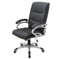 B16 Sitmod Executive Office Chair, High-Back Ergonomic Desk Chair with Breathable Mesh Panels, Premium PU Leather Office Chair with 360° Swivel & Height Adjustment, Modern Executive Chair for Home & Corporate Spaces
