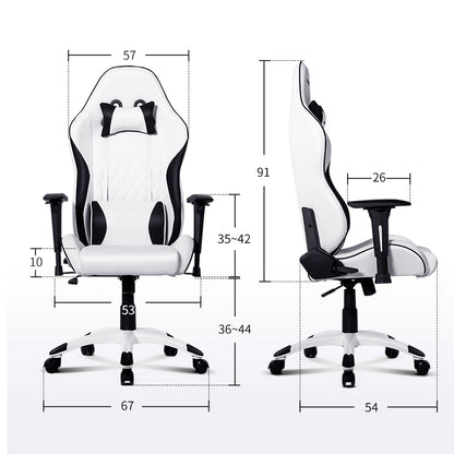 Multi-Color Gaming Chair Racing-Style Ergonomic Reclining Chair with Diamond-Stitched Upholstery & Adjustable Armrests