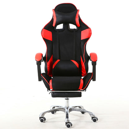 Ergonomic Gaming Chair Breathable Mesh Racing Chair with Extendable Footrest