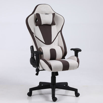 Fabric Gaming Chair Racing-Style High-Back Chair with Multi-Color Options & Breathable Upholstery