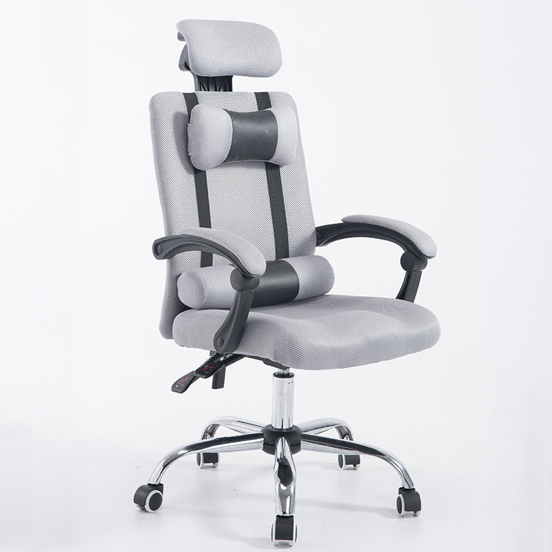 High-Back Reclining Mesh Office Chair Ergonomic Desk Chair with Adjustable Headrest & Dual Lumbar Support Retractable Footrest & 160° Recline 360° Swivel & Height Adjustment Multi-Color Chair for Home Office & Gaming