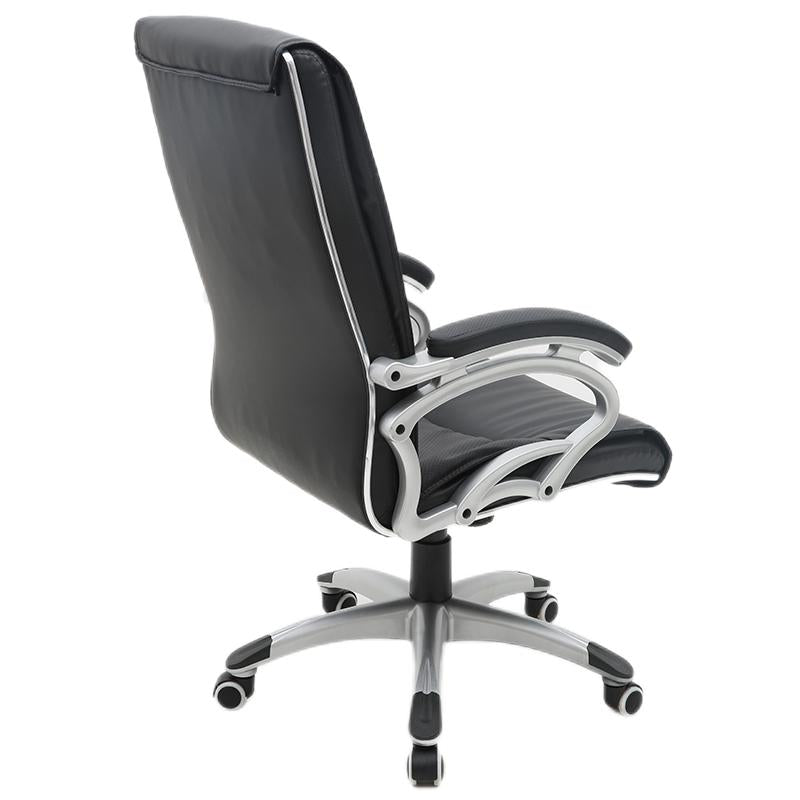 B16 Sitmod Executive Office Chair, High-Back Ergonomic Desk Chair with Breathable Mesh Panels, Premium PU Leather Office Chair with 360° Swivel & Height Adjustment, Modern Executive Chair for Home & Corporate Spaces
