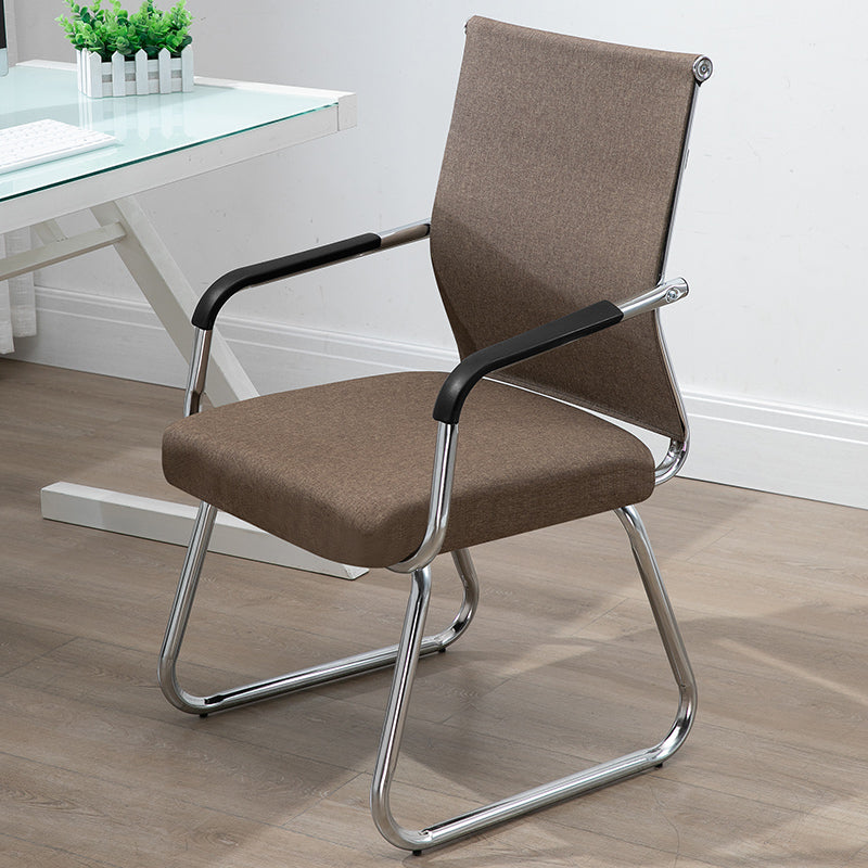 W12 Sitmod Mid-Back Conference Chair, Ergonomic Visitor Chair with Breathable Mesh/Fabric/PU Leather, Chrome Steel Bow Base, Multi-Color Office Chair for Meeting Rooms & Reception Areas
