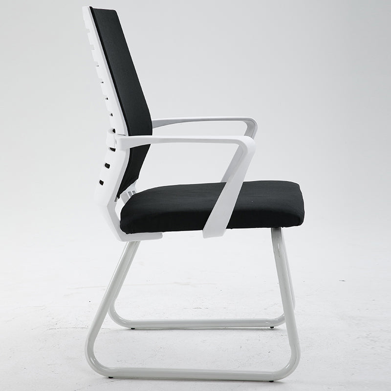 W34 Sitmod Mid-Back Mesh Guest Chair, Ergonomic Sled Base Office Chair with Breathable Mesh & Padded Seat, Fixed Armrests, Multi-Color Chair for Reception Areas & Home Office