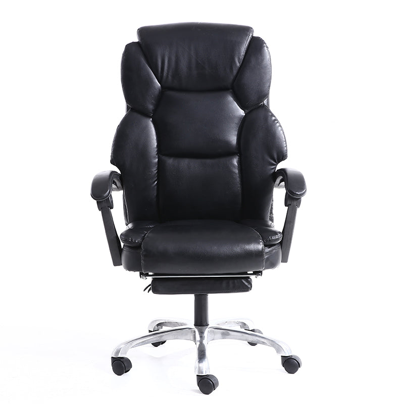 B13 Sitmod Executive Office Chair, High-Back Plush Ergonomic Desk Chair with Retractable Footrest, Premium PU Leather Reclining Office Chair with 360° Swivel & Height Adjustment, Luxury Office Chair for Home & Corporate Spaces