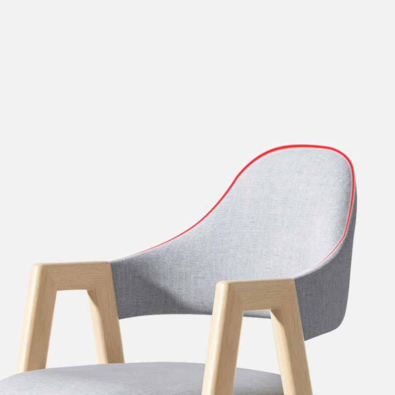 C-30-SITMOD Casual Wooden Armchair: Light Wood Frame, Fabric Cushion & Multi-Hue Options