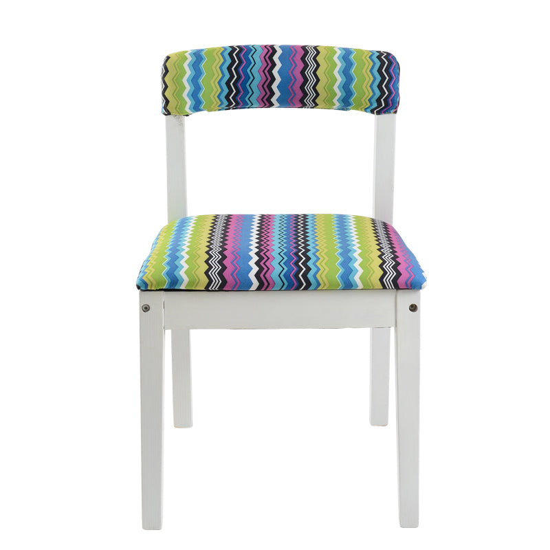 C-16-SITMOD Casual Fabric-Upholstered Dining Chair: Wooden Frame, Versatile Prints & Everyday Comfort