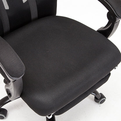 High-Back Reclining Mesh Office Chair Ergonomic Desk Chair with Adjustable Headrest & Lumbar Support, Retractable Footrest & 150° Recline 360° Swivel & Height Adjustment Multi-Color Chair for Home Office & Gaming