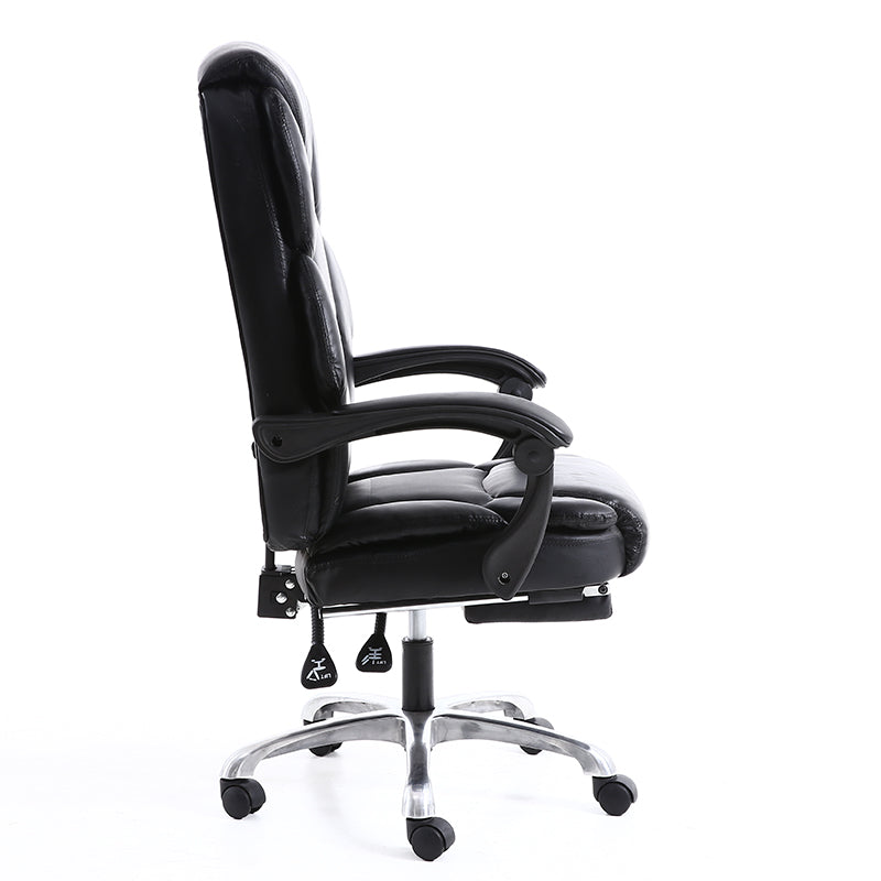 B13 Sitmod Executive Office Chair, High-Back Plush Ergonomic Desk Chair with Retractable Footrest, Premium PU Leather Reclining Office Chair with 360° Swivel & Height Adjustment, Luxury Office Chair for Home & Corporate Spaces