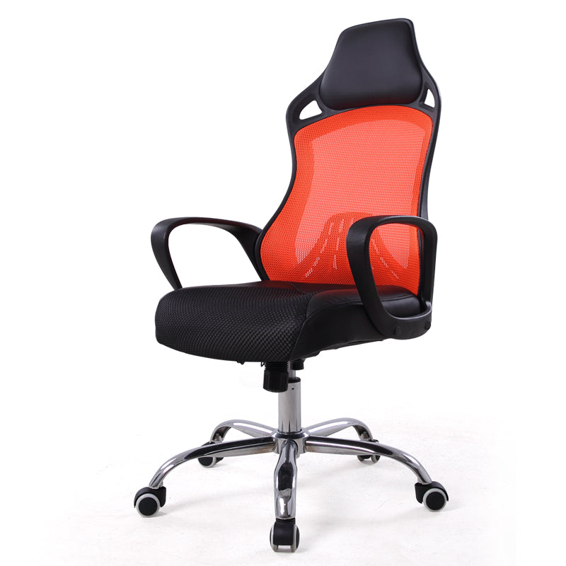 W20 Sitmod High-Back Racing Style Mesh Office Chair, Ergonomic Gaming Chair with Breathable Mesh & PU Leather Headrest, 360° Swivel & Height Adjustment, Multi-Color Chair for Home Office & Gaming