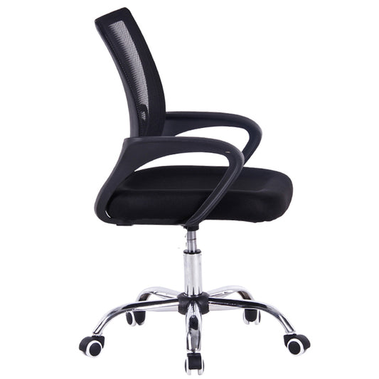 Mid-Back Mesh Office Chair Ergonomic Desk Chair with Breathable Mesh 360° Swivel & Height Adjustment Black/White Office Chair for Home & Corporate Spaces